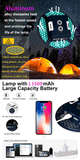 13500mAh Rechargeable Camping Lantern – Waterproof LED Light with Remote Control, Power Bank, & Stepless Dimming