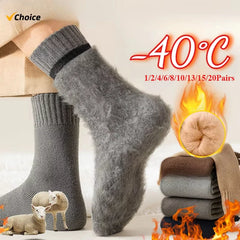 Winter Thermal Socks for Men & Women – Insulated Cold Weather Hiking Socks (Multiple Pairs Available)
