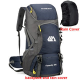 50L Waterproof Hiking Backpack – Large Travel Rucksack with Shoe Compartment