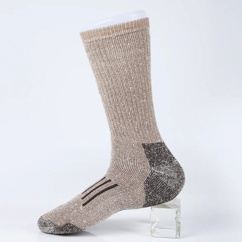 Men’s Merino Wool Thermal Socks – Thickened Winter Hiking & Mountaineering Socks | Breathable, Cushioned, Odor-Resistant