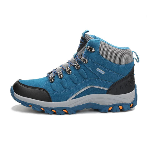 Women’s Outdoor Leather Hiking Boots – Ankle-High, Breathable, Lightweight Trekking Shoes