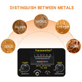 TC-200 Advanced Metal Detector – Adjustable Underground Gold & Metal Tracker with Waterproof Search Coil
