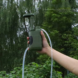Portable Outdoor Water Filter Pump – Emergency Camping & Survival Water Purifier (5000L Capacity)