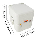 VEVOR Portable Camping Toilet – 3.2/5.3 Gal Waste Tank, 2.6/3.2 Gal Flush Tank, Pressurized Flush with Level Indicator – Compact, Durable & Odor-Free