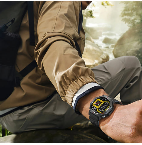 LIGE 2025 GPS Smartwatch for Men – Outdoor Sport Watch with AI Assistant, Compass, Altimeter, Barometer, and 3ATM Waterproof Protection