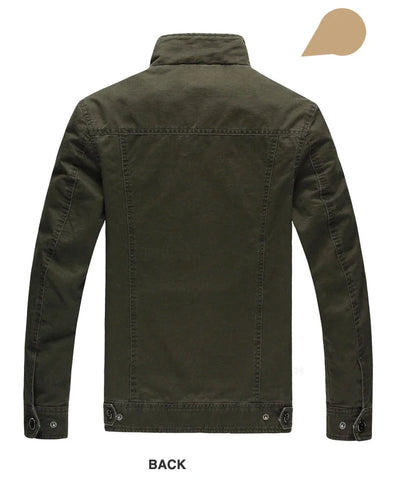Men’s Plus Size Military Cargo Jacket – Spring & Autumn | Sizes M–6XL | Lightweight, Breathable, Tactical Style