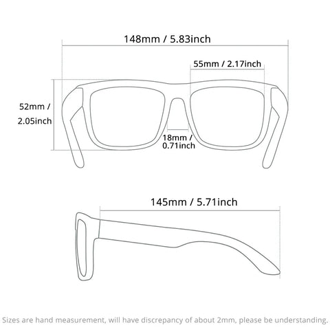 KDEAM Polarized Sunglasses – White Frame UV400 Protection