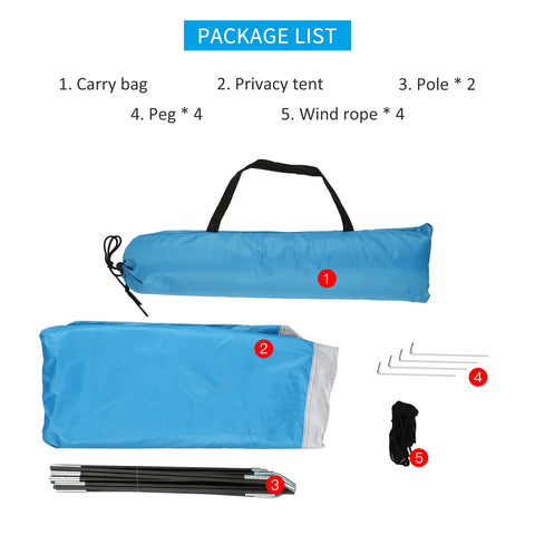 Portable Outdoor Privacy Tent – Beach Shower, Toilet, & Changing Room Shelter