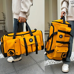 Large-Capacity Travel Backpack with Wet & Dry Separation & Shoe Compartment