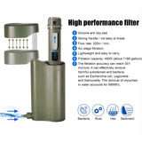 Portable Outdoor Water Filter Pump – Emergency Camping & Survival Water Purifier (5000L Capacity)