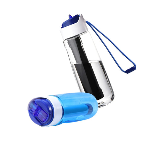 750ml Portable Water Filter Bottle – Outdoor Survival Straw Cup with 0.01 Micron Filtration | Emergency Purifier for Camping & Hiking