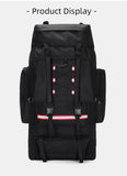 130L Waterproof Hiking Backpack – Heavy-Duty Outdoor Rucksack with Reflective Safety Strips & Molle System