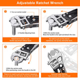 NexTool W4 11-in-1 Multi-Tool – Adjustable Wrench, Pliers, Knife & Saw | Compact Survival Hand Tool