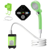 LIXADA Digital Camping Shower Kit – 6000mAh Portable Outdoor Shower with Intelligent Display for RV & Camping