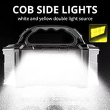 Powerful LED Flashlight – USB + Solar Rechargeable Camping Torch & Power Bank