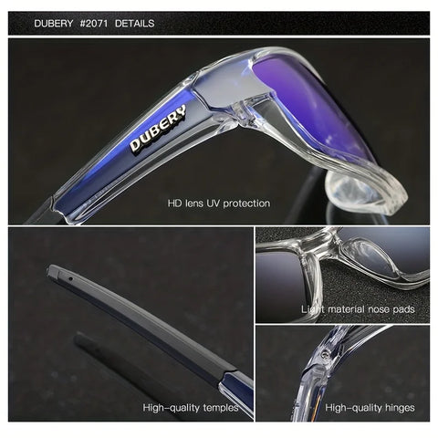 DUBERY Polarized UV400 Outdoor Sports Sunglasses for Men – Model 620