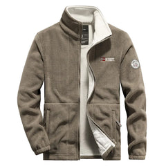 Men’s Thermal Polar Fleece Tactical Jacket – Windproof Outdoor Softshell Coat for Hiking & Survival