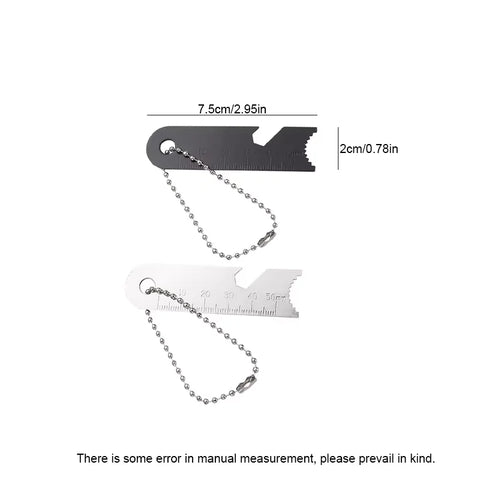 2-Pack Stainless Steel Fire Starter Keychains – Portable Survival Flint & Steel Set