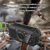 Multifunctional Emergency Radio – Hand Crank, Solar Powered, AM/FM/SW with LED Flashlight, SOS Alarm & Power Bank