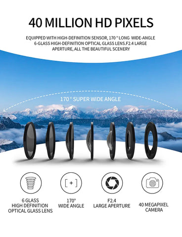4K60FPS Waterproof Action Camera with Remote Control – Wide-Angle Sport Cam for Outdoor Adventures, Diving & Cycling