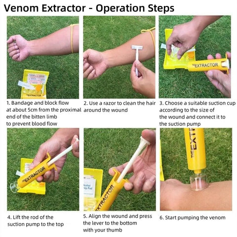 Venom Extractor Pump Kit – Outdoor First Aid for Snake, Insect, and Bee Bites