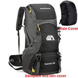 50L Waterproof Hiking Backpack – Large Travel Rucksack with Shoe Compartment