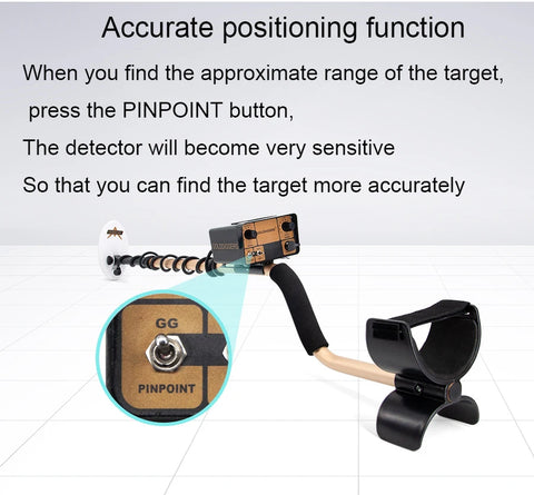 F004 High-Sensitivity Gold & Treasure Metal Detector – Deep Target Audio, 71kHz Precision Coil