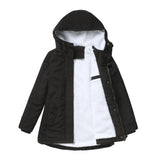 Women's Warm Hooded Parka – Thick Plush Mid-Length Winter Coat (S–5XL)
