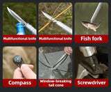Multifunctional Folding Military Shovel – Survival Tool Set for Camping, Hiking & Outdoor Use
