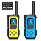 AWANFI Rechargeable Walkie Talkies (2/3/4-Pack) – Long Range 2-Way Radios with 16 Channels, VOX, USB-C Charging – Ideal for Kids & Adults, Outdoor Camping & Hiking