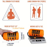 2-Person Emergency Survival Tent – Lightweight, All-Weather Shelter for Emergencies