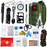 Professional Survival First Aid Kit – 24-in-1 Emergency Gear with Molle Bag | Camping, Hiking, Outdoor Rescue IFAK