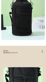 Portable Thermal Water Bottle Bag – Large Capacity Sleeve with Adjustable Shoulder Strap (Black)