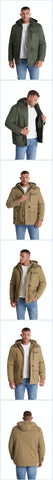 Men’s Hooded Winter Jacket – Thick Lamb Fleece Lining, Multi-Pocket,