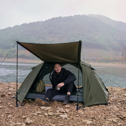 Mobi Garden 3–4 Person Waterproof Camping Tent – Double-Layer, UV & Rain Protection, Lightweight Trekking Shelter