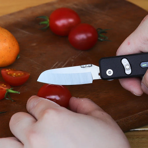 ROXON S504G Mini Folding Multi-Tool Knife with Scissors – Interchangeable, Locking Blade for Outdoor & Camping