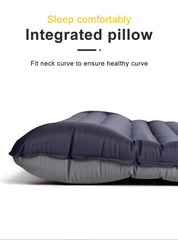 Ultralight Self-Inflating Camping Mattress with Built-In Foot Pump – 10cm Thick TPU Nylon Sleeping Pad for Hiking, Travel & Fishing