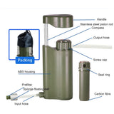 Portable Outdoor Water Filter Pump – Emergency Camping & Survival Water Purifier (5000L Capacity)