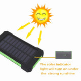 200,000mAh Solar Power Bank – Heavy-Duty Outdoor Backup Charger with Dual USB, LED Flashlight & Compass