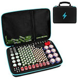 Battery Organizer Case with Tester – Large Capacity Storage Holder for Home & Garage
