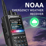 BTONERA BT-8000 Full-Band Ham Radio – 256CH Dual PTT Two-Way Radio with Airband, NOAA, Marine, and Scrambler