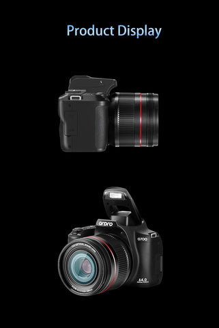 Ordro G700 4K Digital Camera – 12x Optical Zoom Camcorder for Photography & Vlogging