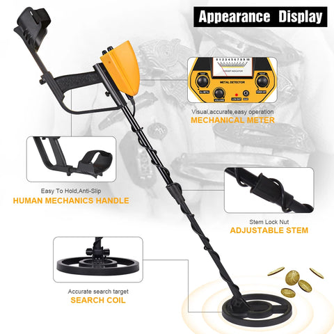 TIANXUN MD-5090 Professional Waterproof Metal Detector – LCD Display, Gold & Treasure Detection, Dual Mode (IP68 Rated)