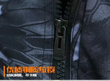 Men’s Wear-Resistant Outdoor Workwear Set – Black Python Pattern | Durable Polyester Tracksuit
