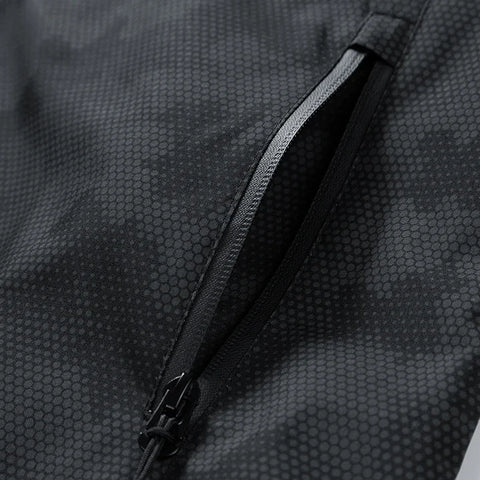 Men’s Hooded Waterproof Hiking Jacket – Windproof Outdoor Bomber with Detachable Hood
