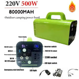 Robinella 500W Portable Power Station – 80000mAh LiFePO4 Battery Backup | AC/DC/USB Output | Outdoor Camping & Emergency Power Supply (220V)