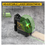 DEWALT DW088CG 30m Self-Leveling Green Cross Line Laser Level with Case – Horizontal & Vertical 2-Line