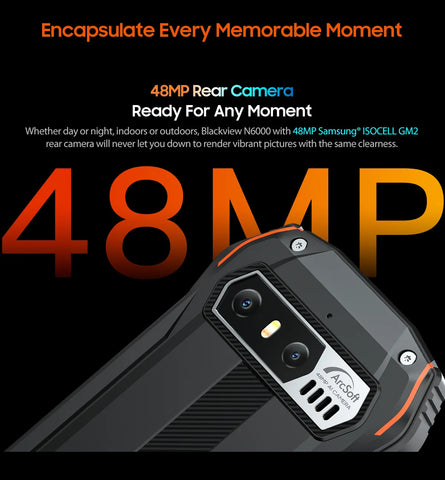 Blackview N6000 Rugged Waterproof Mini Smartphone | 4.3" Display, 256GB Storage, Android 13, 48MP Camera, NFC, Helio G99 Octa-Core