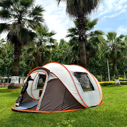 Quick-Open Pop-Up Tent for 5–8 People – Waterproof Hand-Throw Camping & Boat Tent (4-Season, Double Layer)