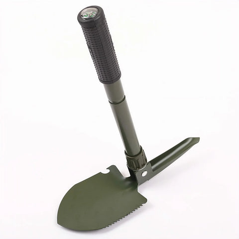 Multifunction Folding Tactical Shovel – Survival & Camping Tool Kit with Canvas Bag